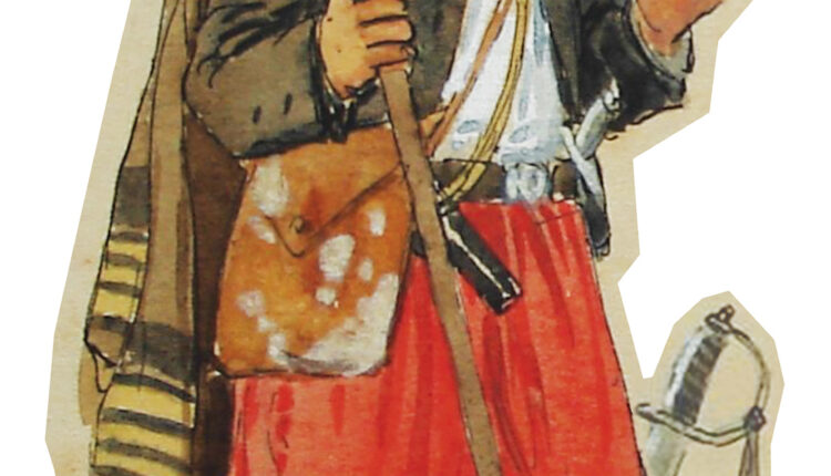 Soldado em traje gaúcho 1865-1870_Museu Historico Nacional